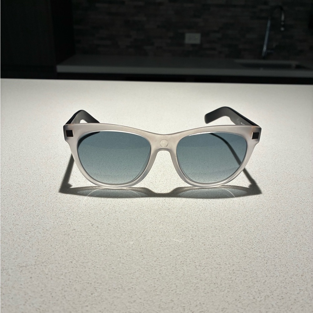 Men's Krizia Black & Frosted/Clear Frame Sunglasses - Picture 6 of 9